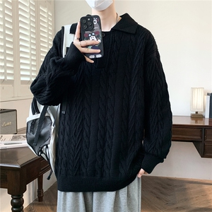 【新品】2025秋冬男士时尚休闲百搭针织连帽毛衣潮流-M253-P58图片