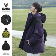 秋冬港风连帽时尚棉衣袖章宽松加厚冬季外套MY9308P-95，男装棉衣，电商A128