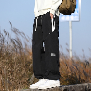 现货 K158 P38 控59.9 春季印花拼街宽松休闲裤男图片