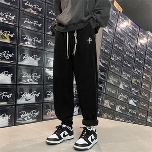 2025冬季新款欧棉绒加绒加厚保暖束脚棉裤A316-1-K1205P68控85图片