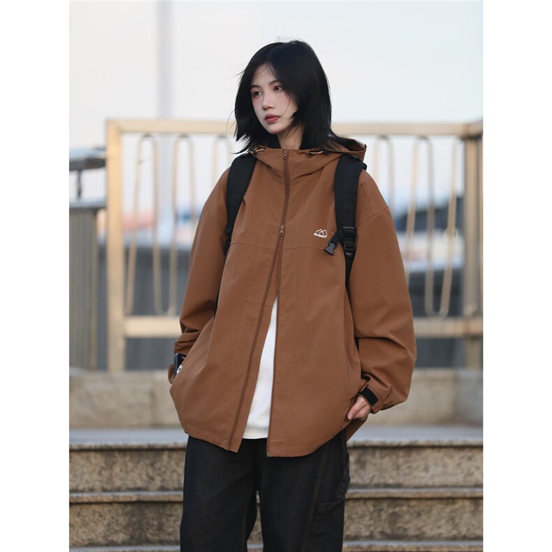 1506A/GG1010/P59冬季日系印花冲锋衣男女宽松连帽夹棉1,男装夹克,星座1506A