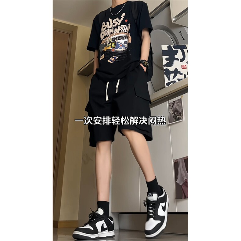 现货供视频纯棉水洗刺绣工装短裤A405特P40,男装牛仔裤,电商A309