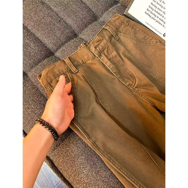 1506-1/K84251/P53男女百搭休闲西裤高弹显瘦微喇长裤潮牌宽松,男装西裤,星座1506-1