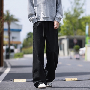 外景高街弯刀裤休闲纯棉宽松复古水洗棉直筒裤A406 KZ2535 特P60图片