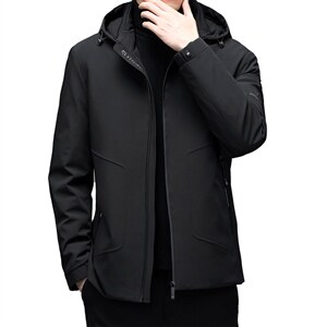 2023冬季新款脱卸帽羽绒服休闲外套中年爸爸装上衣YYYR15-P300图片