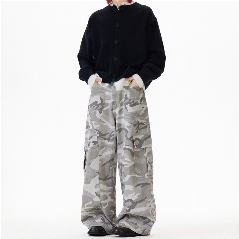 不规则解构裤子男士夏季美式vintage撞色格子拼接弯刀休闲裤,男装休闲裤,星座601-1