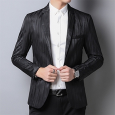 口袋中老年上衣2023年翻领单排扣春季长袖时尚西服QPS8611，男装西服，钱塘6003（原4033）