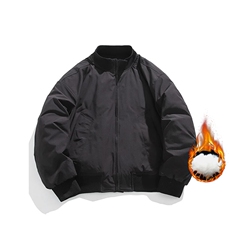 黑色加厚棉服