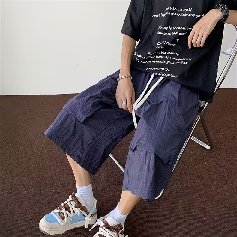 2024速干机能大口袋工装七分裤夏季薄款宽松大裤衩DK228-P35,男装牛仔裤,星座313A-2