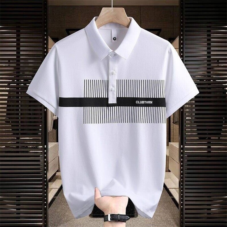 25051-P40夏季时尚休闲T恤男士POLO衫欧货潮牌商务休闲短袖T恤图片
