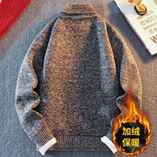 高领毛衣男加绒加厚一体绒卫衣秋冬季百搭毛线针织衫8815-P35元，男装针织衫/毛衣，星座1706