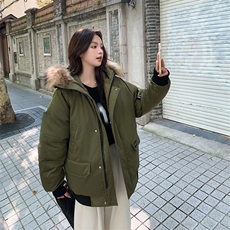 A458-P118毛领棉衣棉服冬季加厚工装派克服外套，男装棉衣，星座911