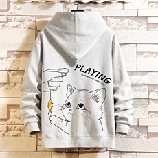 KS21129-P38连帽开衫卫衣男运动外套大码班服砖墙挂拍，男装卫衣，电商A040A
