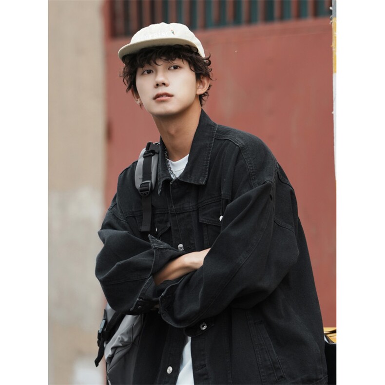 25款抖音品质牛仔夹克宽松韩版工装潮流水洗外套N991/P98/158,男装夹克,星座202