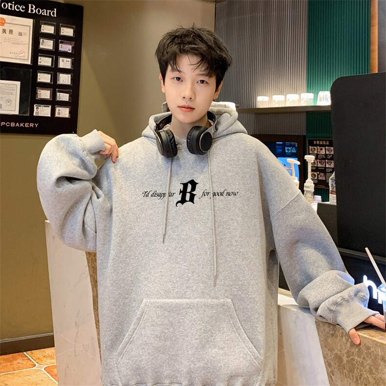 ！连帽圆领卫衣男装港风帽衫男LM110-P35,男装卫衣,电商B367