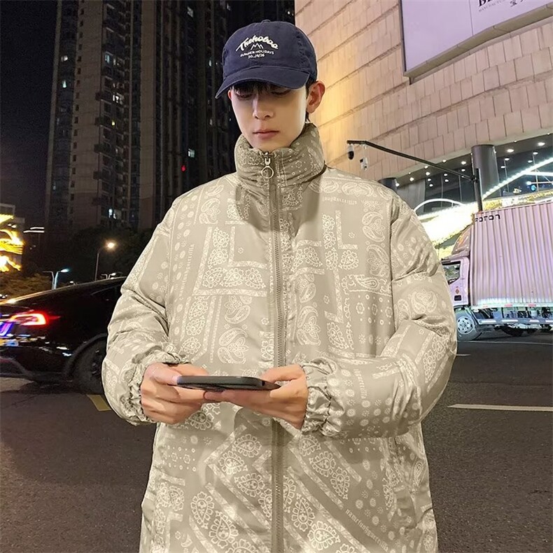 新款棉衣男冬季棉袄外套韩版潮流双面穿棉面包服M2811P70,男装棉衣,星座1116-2