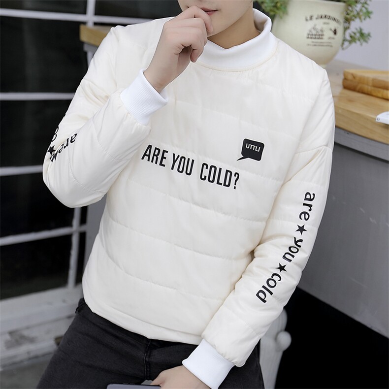 2019冬季新款男士套头加绒加厚棉衣韩版潮流棉服A438-1252-P60,男装棉衣,电商A438