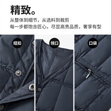 BD2101钱塘2020-2中年男士休闲简约纯色加厚羽绒服马甲P130，男装羽绒服，钱塘207-2