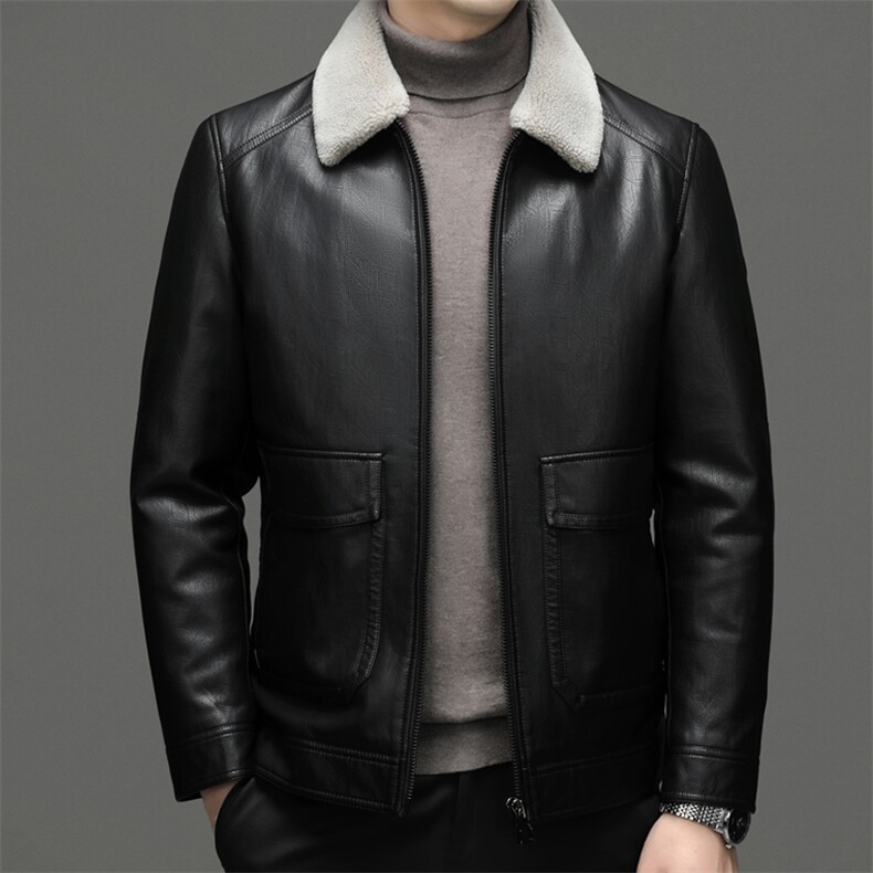 中年男士冬季新款可脱卸内胆毛领羽绒服男装厚款保暖白鸭绒外套,男装羽绒服,电商B212（原钱塘6029）