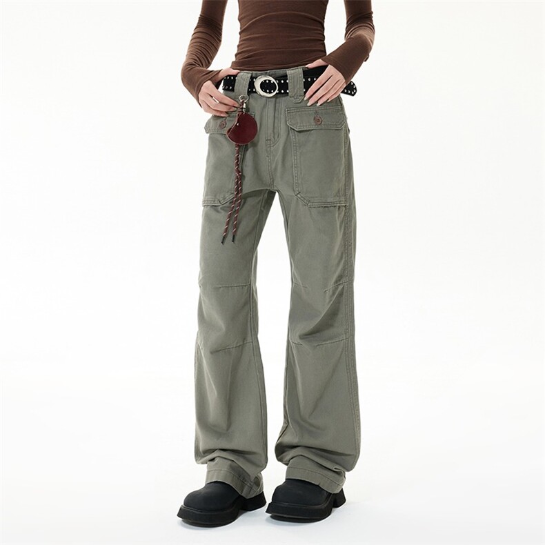 美式复古立体剪裁工装裤男美拉德风格宽松复古直筒百搭长裤男，男装工装外套，星座1210-1