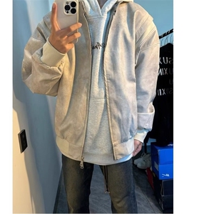 皮衣男士韩版潮流高街帅气百搭宽松2025春季ins新款外套W6733-P86