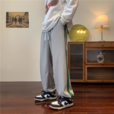高品质华夫格休闲裤大码宽松长裤模特图B299-X5312-P45-限58，男装休闲裤，电商A061-1