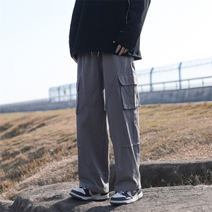 美式复古高街工装裤男直筒阔腿休闲裤春季时尚潮流长裤K087-P43图片