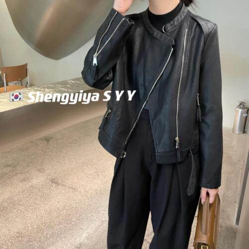 6602皮衣夹克，女装皮衣，6·9衣社