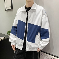 春秋款男士夹克衫潮流拼色外套男生运动上衣休闲男装JK0231-P68，男装夹克，星座308B-2