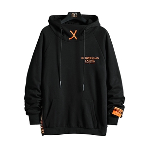 货足支持各种活动8XL-M连帽加绒卫衣男2023冬新款加肥加大码控98图片