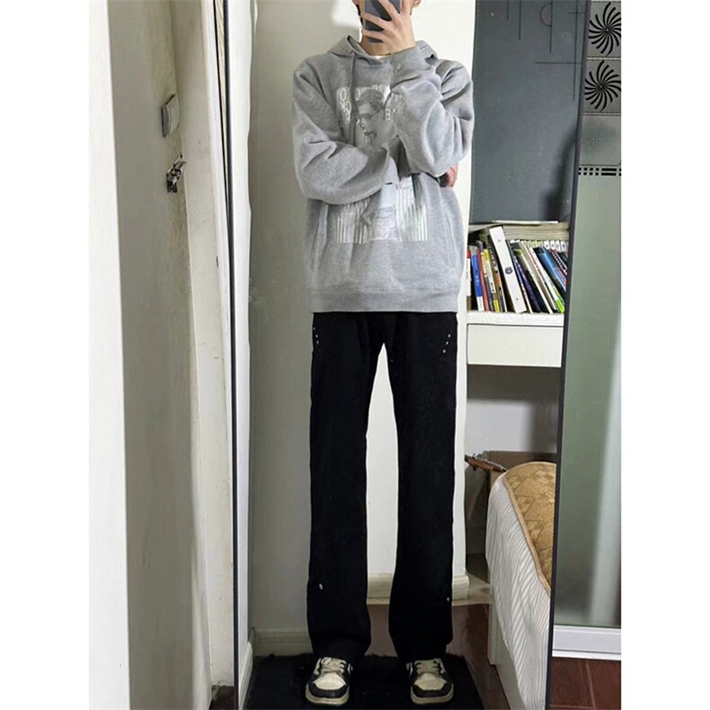 B221美式ins高街暗黑小众个性铆钉小脚牛仔裤LK23142-P65控88,男装牛仔裤,电商B221