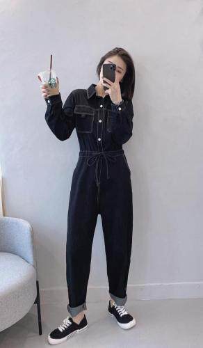 现货牛仔连体裤，女装连体裤，秀红佳丽