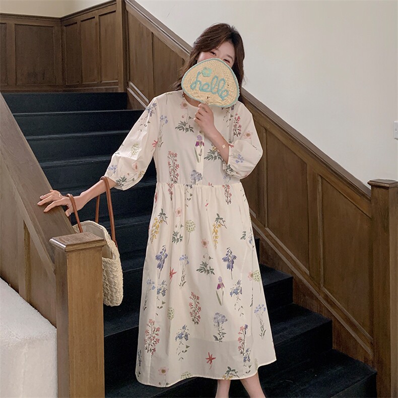 现货（主推款数据好）夏季碎花连衣裙（p135k185）,女装连衣裙,2D075