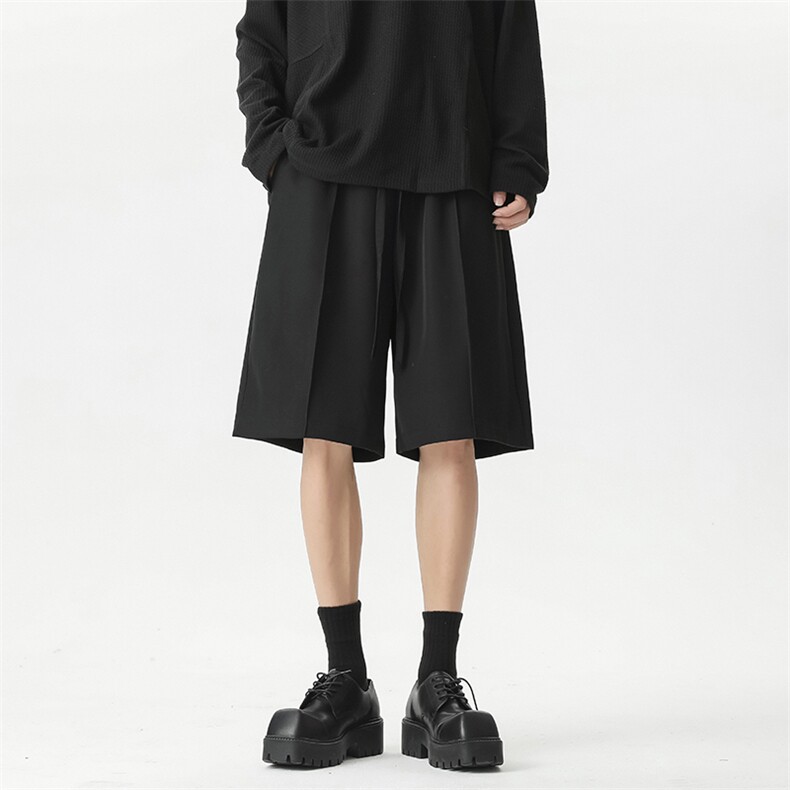 B258-D262-P35控58抖音品质垂感西装短裤面料成分聚酯纤维，男装牛仔裤，电商B258