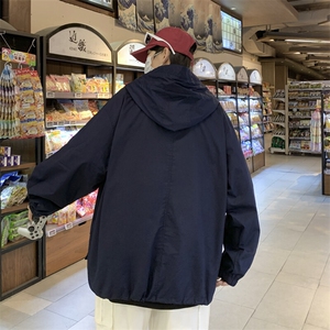 春秋季新款纯色卫衣潮流时尚宽松百搭连帽上衣图片
