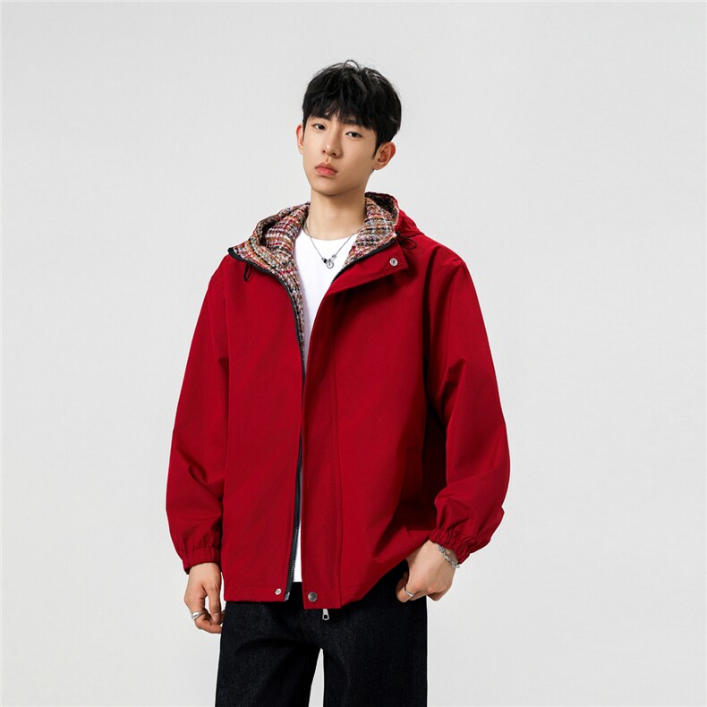 可二开小香风拼接面料大码M-5XL夹克聚酯纤维JK78079P75控118，男装夹克，星座227-7