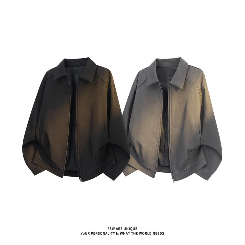 春季新款C6067-TP55美式西装夹克垫肩短款boxy外套，男装夹克，电商A102