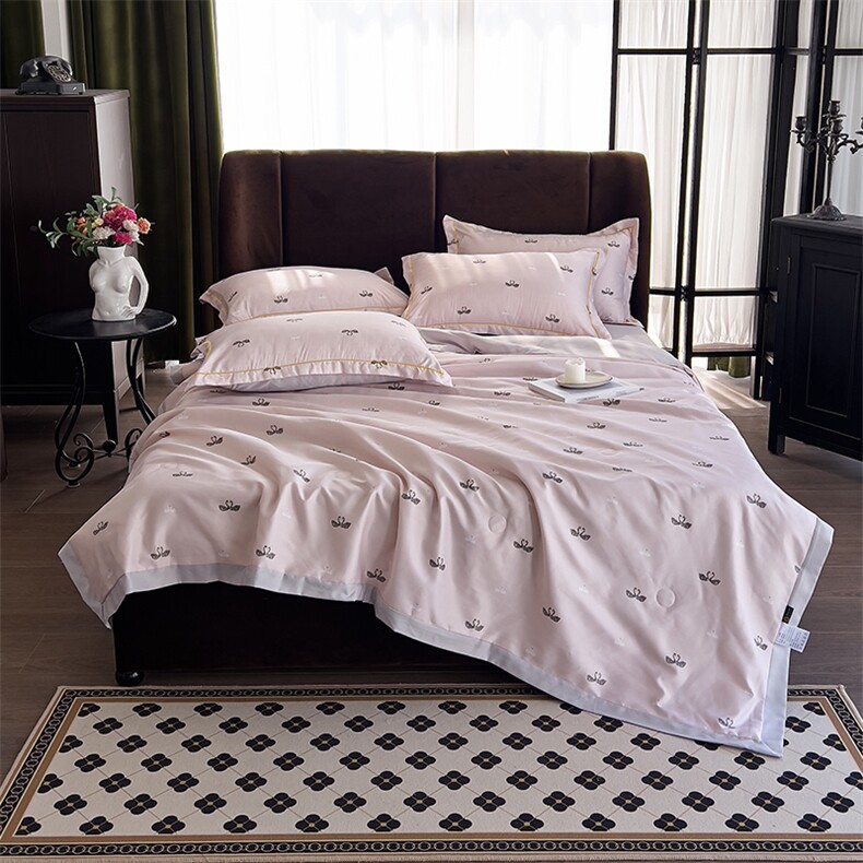 新款水洗夏被四件套，被套/被芯，一起卖家纺