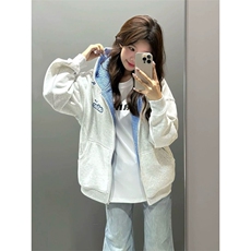 1083#纯棉华棉-格子拼色-刺绣-常规/加绒，男装卫衣，星座506A