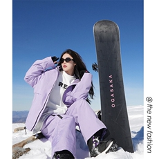24冬新防水滑雪服套装情侣款加厚保暖两件套中性风外套TZ029-P245，男装休闲套装，电商A001-1