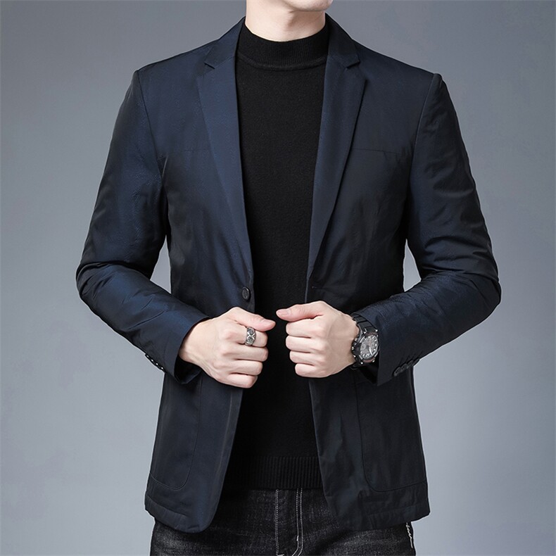 BEYR6629963钱塘2020-2中年男士商务休闲简约冬季厚款羽绒服P230，男装羽绒服，钱塘207-2