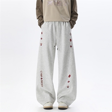 65棉高货退货率15%春季花纹刺绣弯卫裤男春常规P50加绒55控8898，男装休闲裤，电商D205