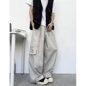 原宿百搭工装裤男2025夏季新款简约新款日系流行慵懒 KKG128图片