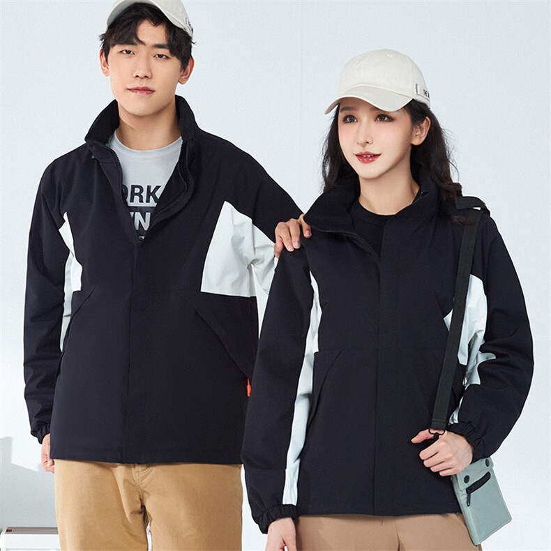 秋冬季保暖冲锋衣连帽外套男女款防风三合一户外服SZ8703-P140,男装夹克,星座1105-3