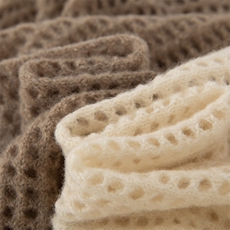 2025年秋季时尚百搭通勤简约休闲一字领镂空羊毛衫，女装羊毛衫，狄美羊绒