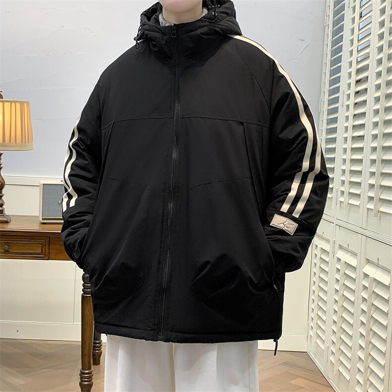 冬上新加棉加厚时尚棉服港风连帽棉衣外套男女8321-P110控价158,男装棉衣,电商A441-1