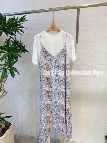 夏款碎花铁链??吊带ops，女装背心吊带，G