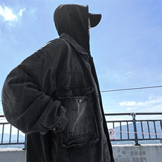 JK01-P88控128现货初秋上衣男女美式复古水洗牛仔夹克外套，男装夹克，电商B327