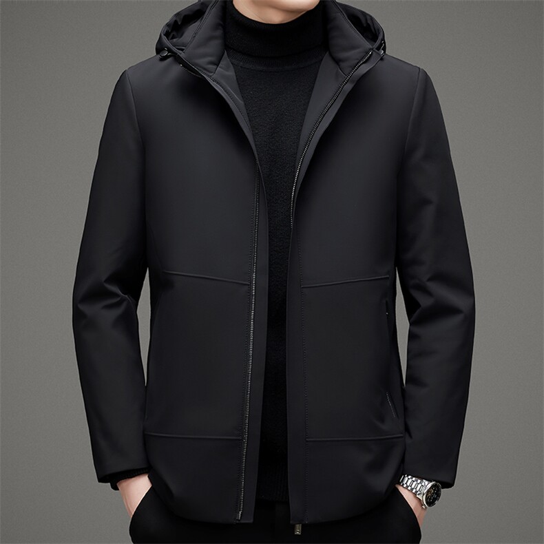 21冬季新款连帽鹅绒羽绒服潮休闲时尚男士上衣外套MSNAY7188-P370，男装羽绒服，电商B212（原钱塘6029）