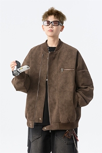 现货 三防春秋款男士皮夹克外套皮衣咖啡色 JK309 P80图片